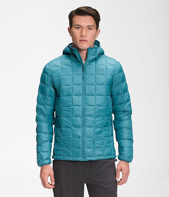 The North Face Puffer Μπουφαν Μπλε Ανδρικα Thermoball™ Eco Φουτερ Με Κουκουλα - Greece 2408YJTQS